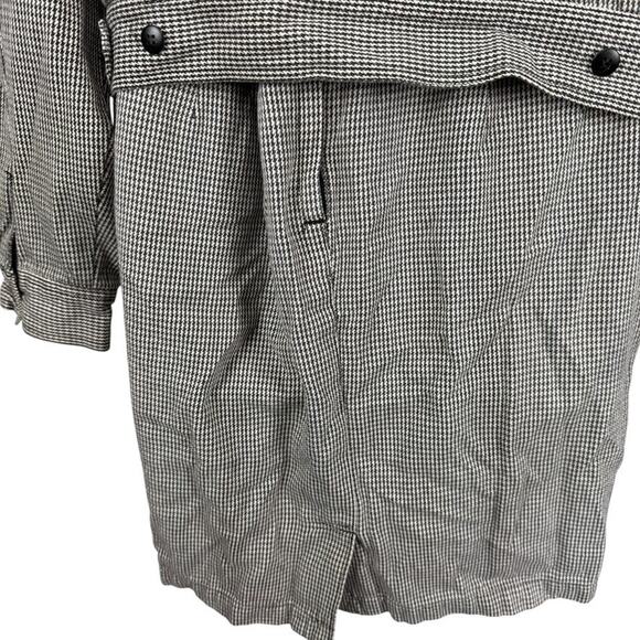 Esprit Sport Vintage Houndstooth 90s Pleated Skirt & Jacket Set 2 Piece sz 7 / M - Picture 11 of 16